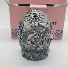 Tudor Mint Collectible Pewter Egg 1518 FROGS IN LOVE UK Myth Magic