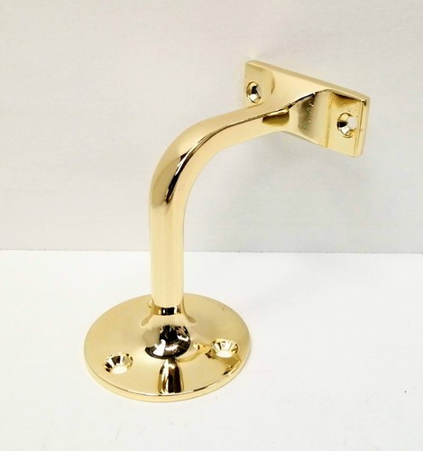 Brass handrail brackets - handrail, stair