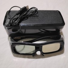 Panasonic TY-EW3D2M 3D Active Shutter Glasses Full HD W/ USB Charger Case