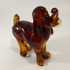 Murano glass dog 6in tall