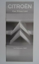 Citroen UK Price List 1997:AX Spree, Saxo, ZX Hatch/Estate, Xantia ,XM, Synergie