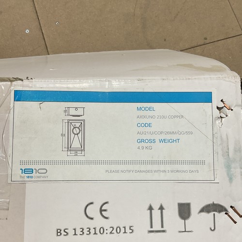1810 axixuno 210u copper sink - 210u,