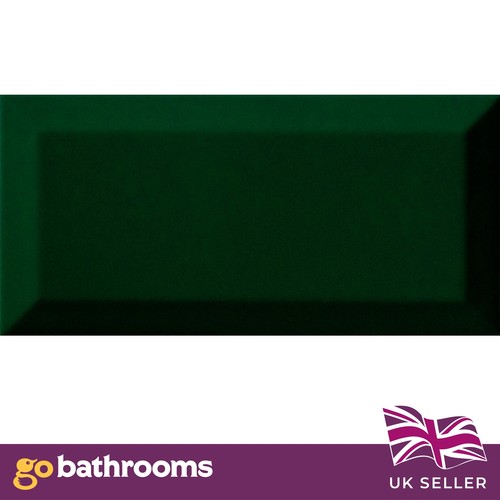 Bottle green glossy bevelled - glossy,