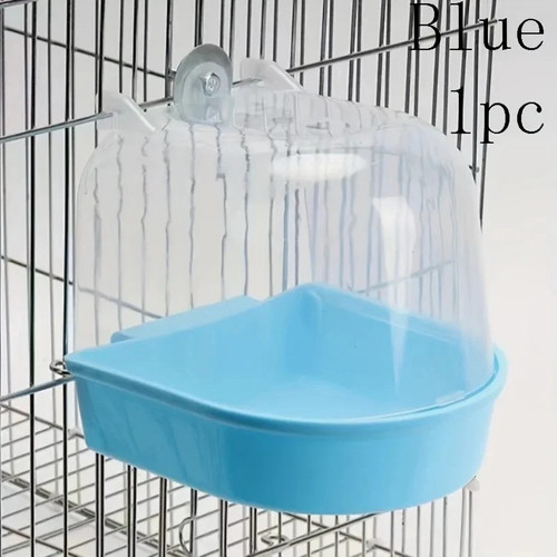 Transparent bird bath - transparent, tub