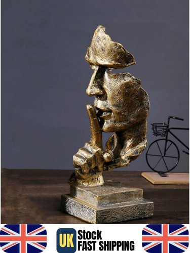 Gold silence face - gold,