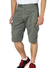 Vintage French army olive military shorts bermudas combat cargo khaki 80s F2