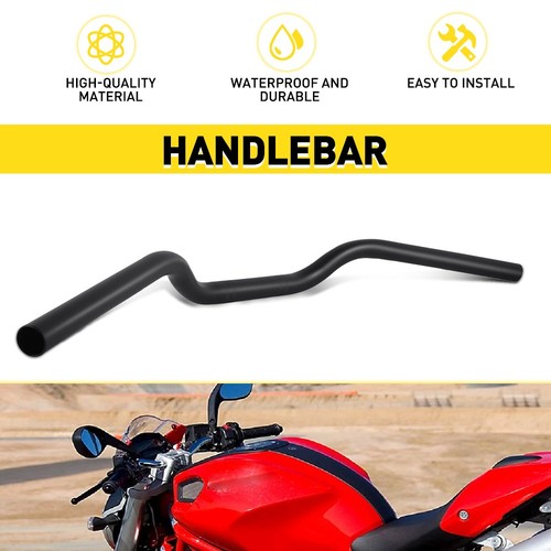 Black steel handlebar - black,