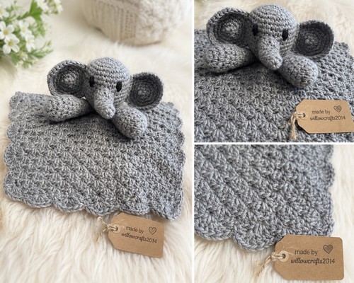 Handmade crochet elephant baby - crochet,