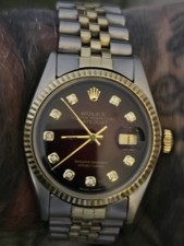 1974 Rolex Datejust Oyster Perpetual 1601 Bi-Metal Swiss Vintage Watch