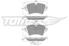 Brake pads Front Axle TX 17-82