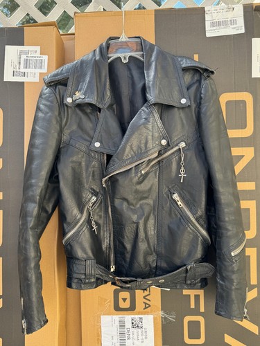 Vintage 90s black cowhide - 90s,