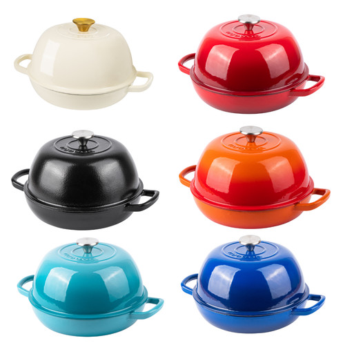 Enamelled cast iron dutch oven - iron,