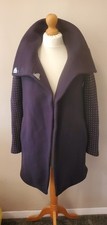 Zara Navy Coat With Studded Sleeve Small Size 8
