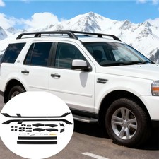 4Pcs For Land Rover Freelander 2 L359 2006-2014 Roof Rails Cross Bar Rack Black