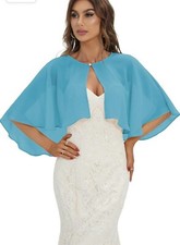 Women Evening Blue Cape