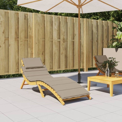 Sun lounger cushion taupe - cushion,