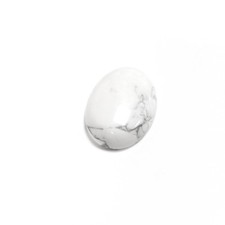 Howlite Cabochon White/Grey