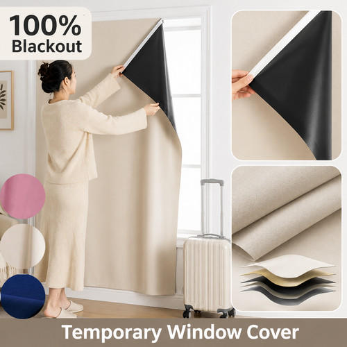Temporary curtain travel - curtain,