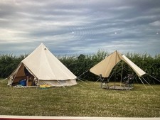  Canvas Bell Tent 5 m  4-Season Camping Yurt Tent 