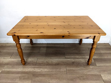DINING TABLE Solid Pine Farmhouse Country Kitchen Detachable Legs FREE DELIVERY