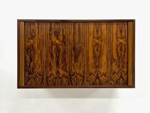 Rosewood tambour door cabinet - rosewood,