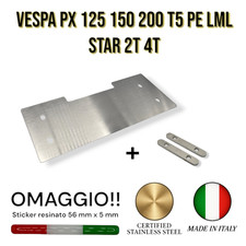 Piastra Rinforzo Cavalletto  Per Vespa PX 125 150 200 T5 PE LML STAR  + RINFORZI
