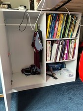 Single cabin bed with desk and