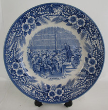 Staffordshire England Vintage The Salvation Army  Plate William Booth 1878