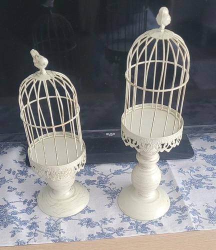 2pcs vintage birdcage - birdcage, candle