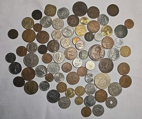 Mixed world coins lot old - mixed,