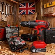 48V Cordless Hammer Drill Set