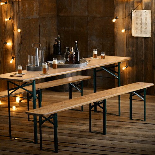 Vintage folding beer table - folding,