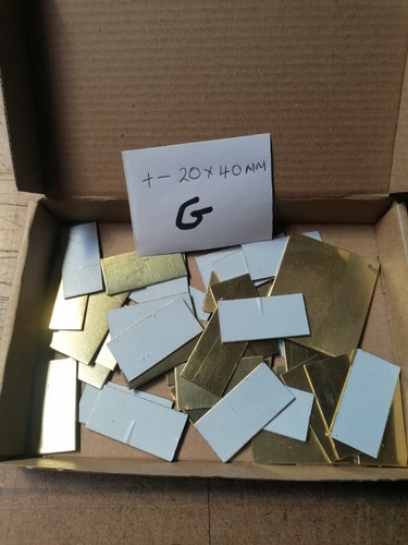 Mixed brass sheet offcuts - mixed,