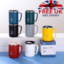 500ml Stainless Steel Thermos Mug Tea Coffee Thermal Cup Travel Mug Insulated UK