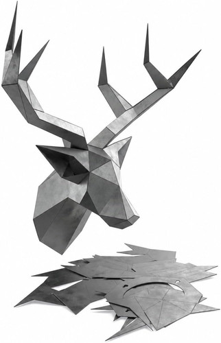 Deer head mild steel welding - deer,