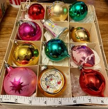 12 Vintage Mercury Glass