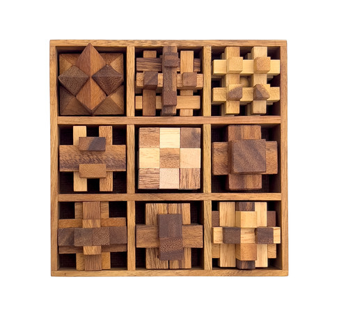 Wooden puzzle box - puzzle,