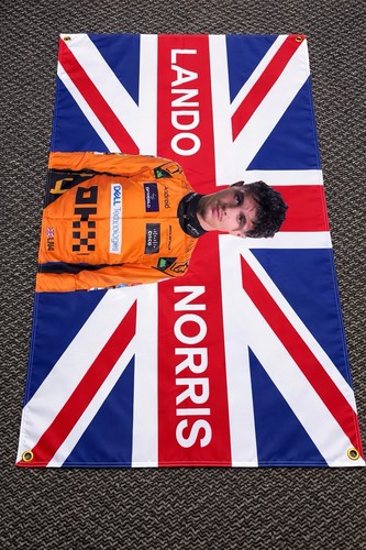 Lando norris mclaren flag - f1,