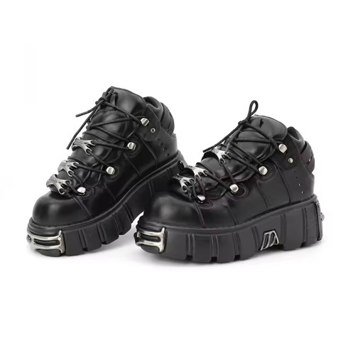 Womans mens black platform - womans,