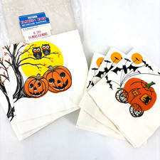 Vintage Halloween Pumpkin Owl