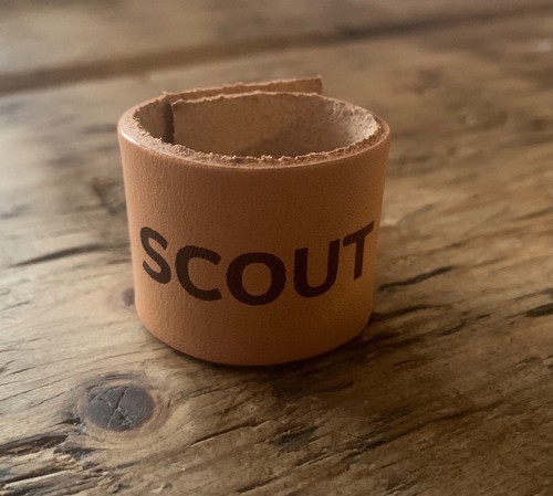 Leather scout woggle - leather,