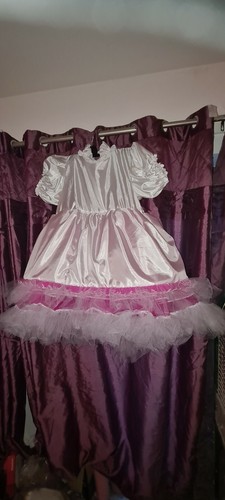 New dress white satin with