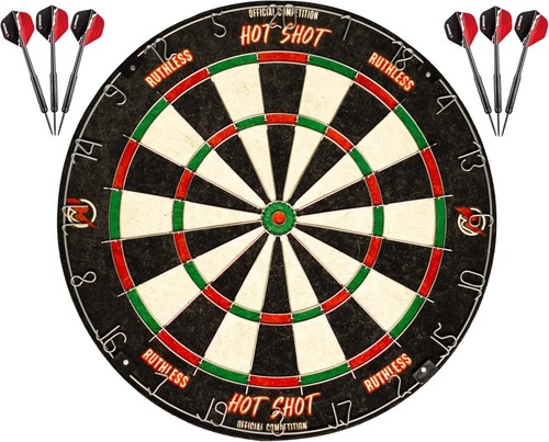 Dartboard set sisal - sisal, board