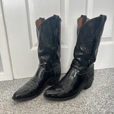 Black Patent Leather Cowboy