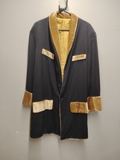 Mens Black Brown Teddy Boy