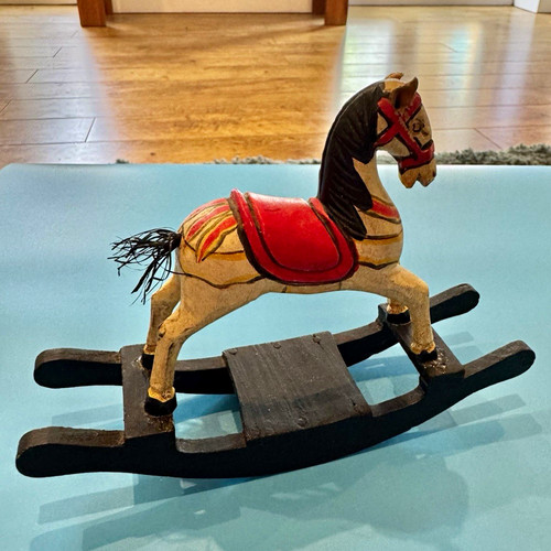 Vintage hand carved - hand-carved, wooden