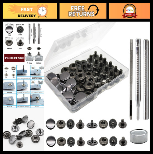15mm metal snap button - 15mm,