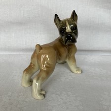 Vintage Cortendorf German Boxer Puppy Bulldog Dog Figurine Ornament