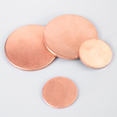Solid pure copper discs blanks - pure,