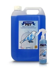 Fresh Pet Bird Cage Disinfectant - 5L - With Spray Bottle Alpine